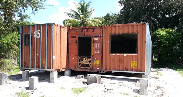The Container House structure front
